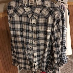 Men’s Lucky Brand Long Sleeve Button Up Size L!